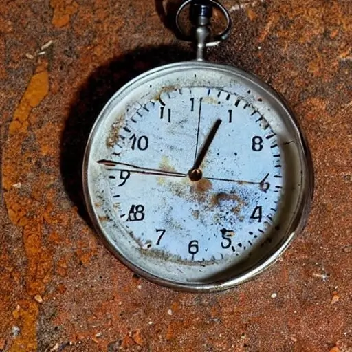 A stopwatch rusting from disuse